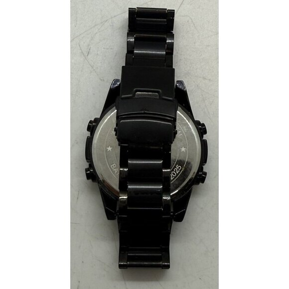 CKE Round Watch 1921 Men's 44mm All Black LCD Digital Quartz Alarm WR 3ATM - Picture 3 of 7